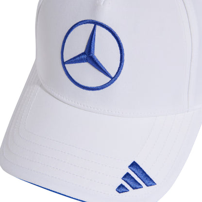 Mercedes AMG Petronas adidas F1 2026 Kimi Antonelli White Cap | Adjustable Formula 1 Racing Hat