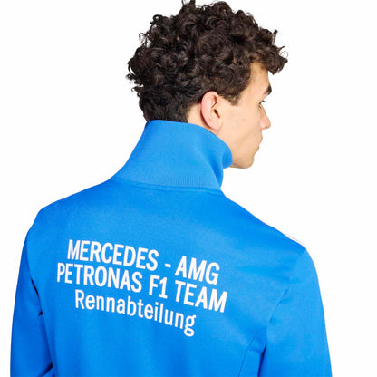 Mercedes-AMG Petronas adidas Originals Blue Wonder Silverstone Special Edition Track Jacket | Official F1 Jacket
