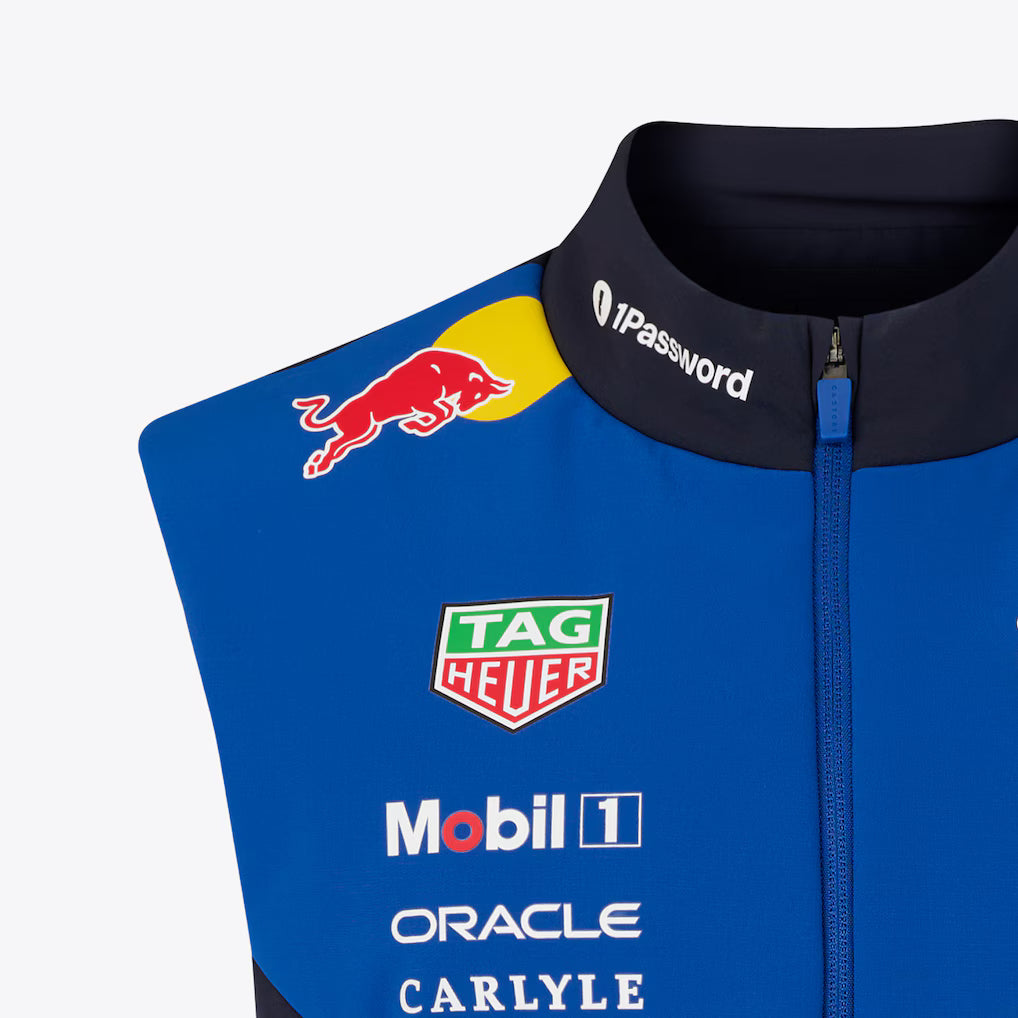 Oracle Red Bull Racing 2026 Team Gilet Replica | Unisex Formula 1 Padded Vest Motorsport Outerwear