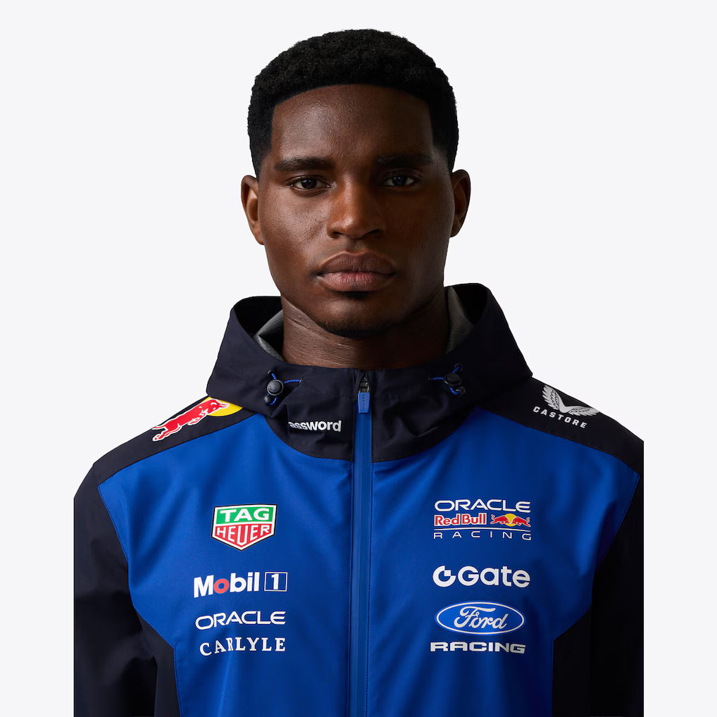 Oracle Red Bull Racing 2026 Team Water Resistant Jacket Unisex F1 Racing Hooded Softshell Jacket Windproof Motorsport Outerwear