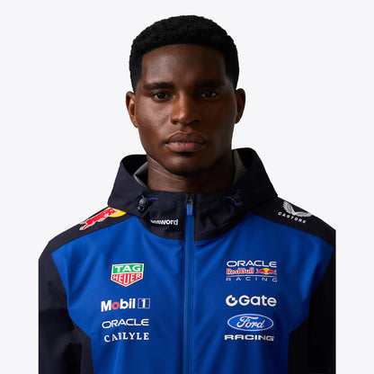 Oracle Red Bull Racing 2026 Team Water Resistant Jacket Unisex F1 Racing Hooded Softshell Jacket Windproof Motorsport Outerwear