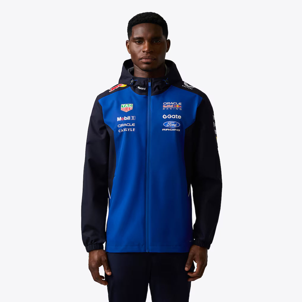 Oracle Red Bull Racing 2026 Team Water Resistant Jacket Unisex F1 Racing Hooded Softshell Jacket Windproof Motorsport Outerwear