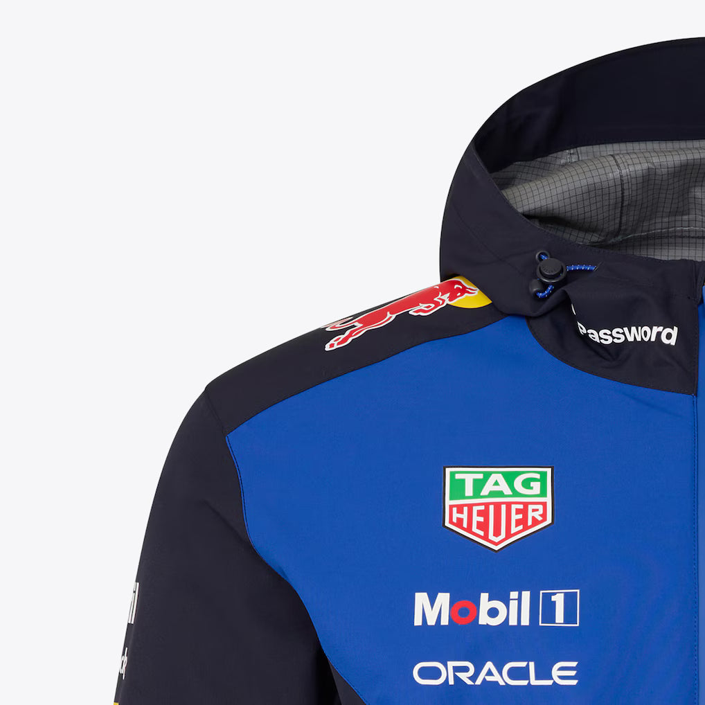 Oracle Red Bull Racing 2026 Team Water Resistant Jacket Unisex F1 Racing Hooded Softshell Jacket Windproof Motorsport Outerwear