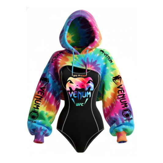 Women’s MMA Venum Style Hoodie Bodysuit