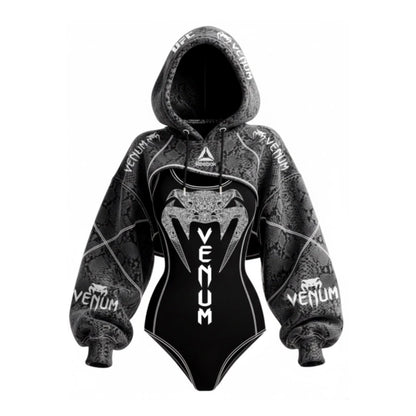 Women’s MMA Venum Style Hoodie Bodysuit