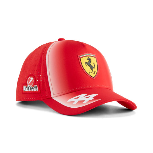Scuderia Ferrari 2026 Team Lewis Hamilton Baseball Cap Red | Formula 1 Driver Racing Hat