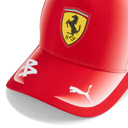 Scuderia Ferrari 2026 Team Lewis Hamilton Baseball Cap Red | Formula 1 Driver Racing Hat