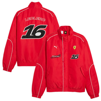 Scuderia Ferrari Charles Leclerc #16 Driver Replica Racing Jacket Unisex | Formula 1 Motorsport Team Jacket