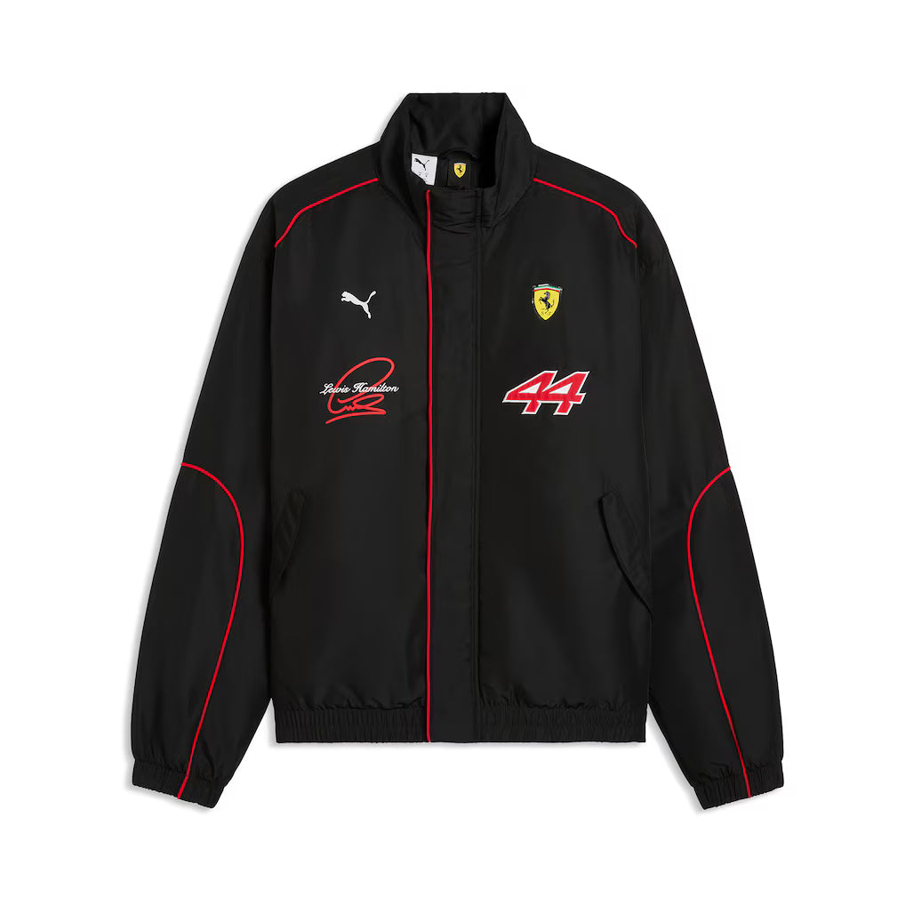 Men's NASCAR JH Design Black 2026 Full-Snap Twill Racing Jacket