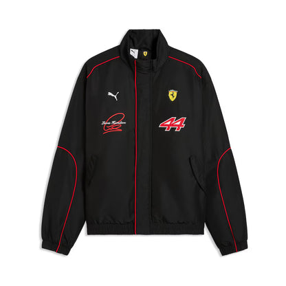 Men's NASCAR JH Design Black 2026 Full-Snap Twill Racing Jacket