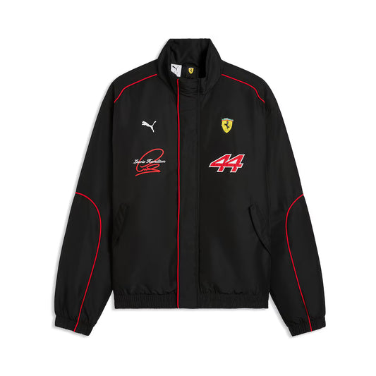 Men's NASCAR JH Design Black 2026 Full-Snap Twill Racing Jacket