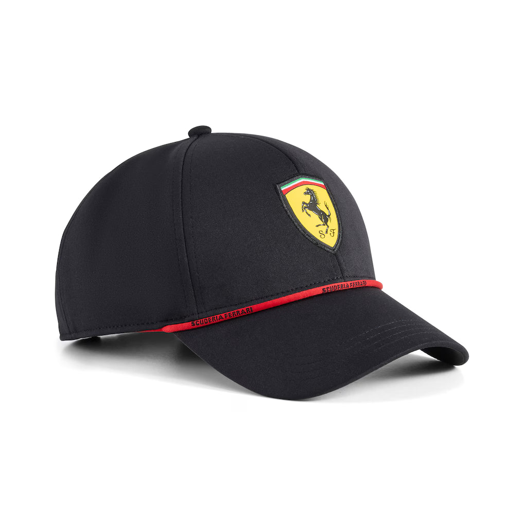 Scuderia Ferrari Puma Classic Black Cap | Formula 1 Racing Adjustable Baseball Hat