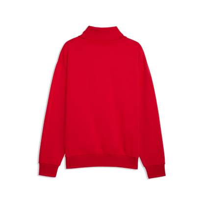 Scuderia Ferrari Puma Little Shield Half Zip Fleece Red | Formula 1 Team Replica Sweatshirt Unisex