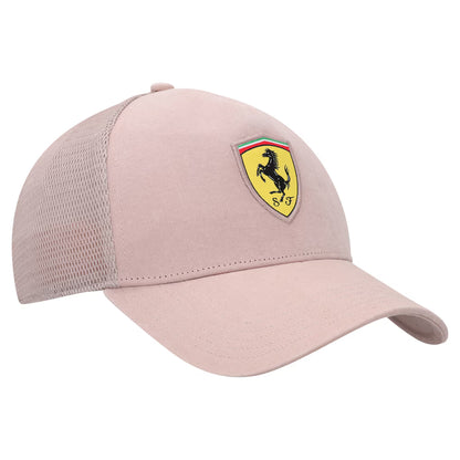 Scuderia Ferrari Puma Light Pink Trucker Cap | Adjustable Unisex Formula 1 Racing Hat