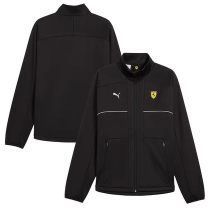 Scuderia Ferrari Puma Softshell Replica Jacket Black | Formula 1 Team Motorsport Jacket Unisex