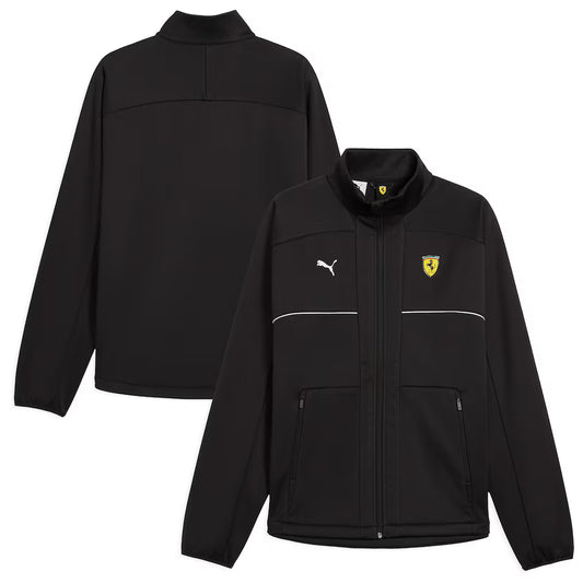 Scuderia Ferrari Puma Softshell Replica Jacket Black | Formula 1 Team Motorsport Jacket Unisex