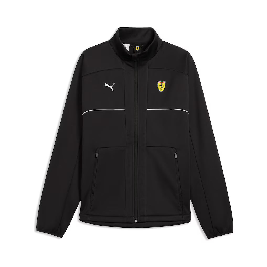 Scuderia Ferrari Puma Softshell Replica Jacket Black | Formula 1 Team Motorsport Jacket Unisex