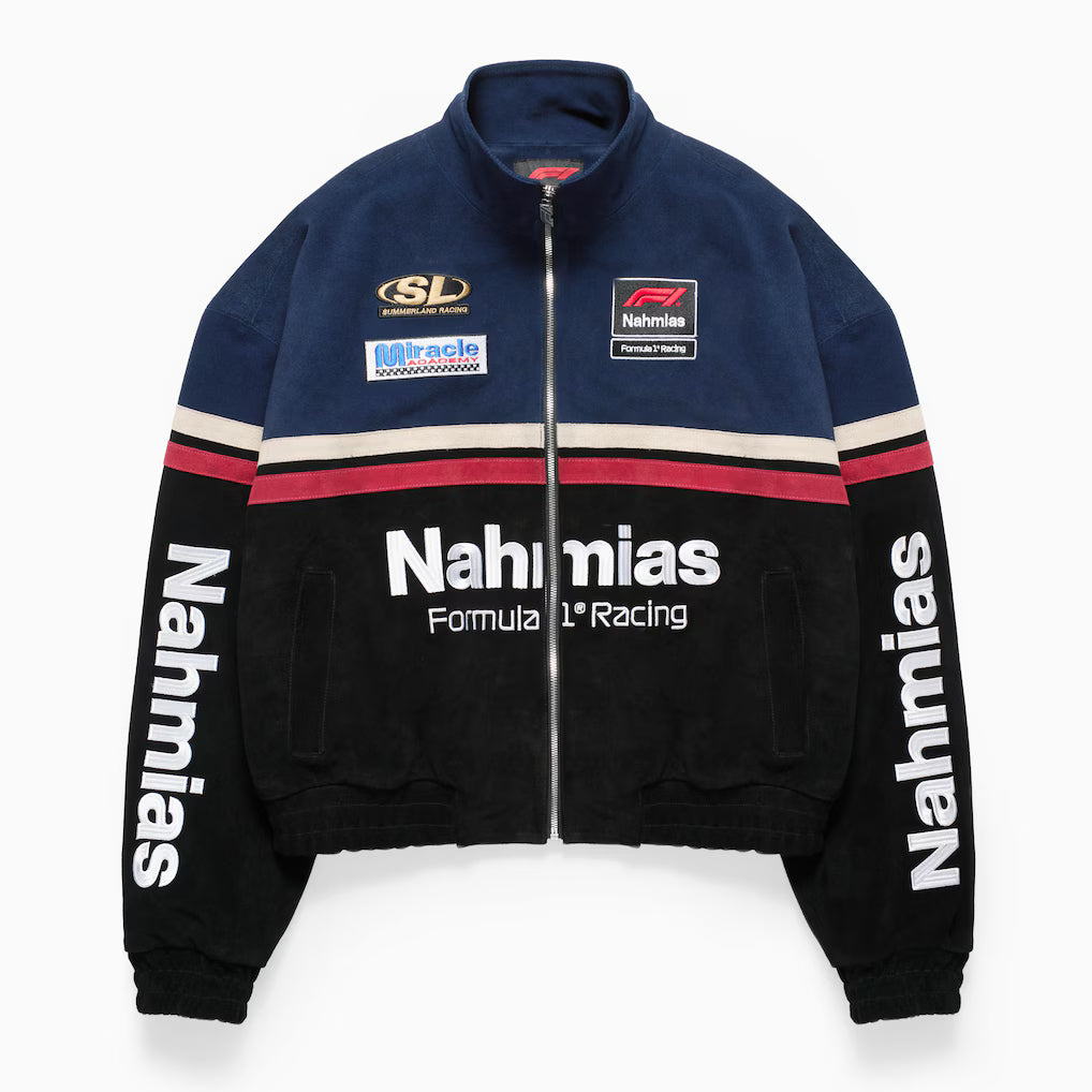 Unisex Nahmias x F1 Black Full-Zip Racing Jacket | Official Formula 1 Streetwear Jacket