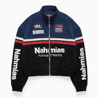 Unisex Nahmias x F1 Black Full-Zip Racing Jacket | Official Formula 1 Streetwear Jacket