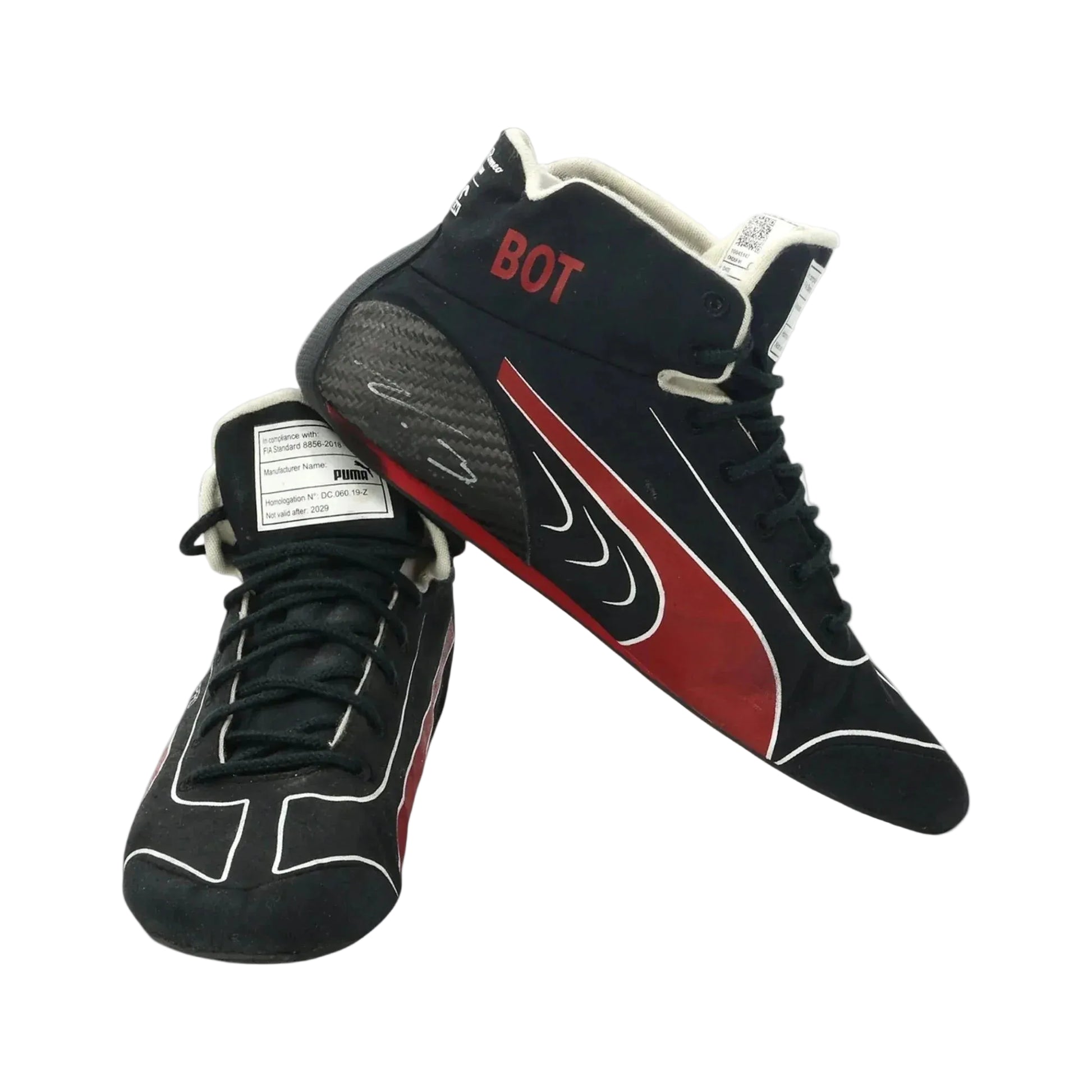 Valtteri Bottas 2022 Abu Dhabi Alfa Romeo F1 Vintage Boots Track Racewear
