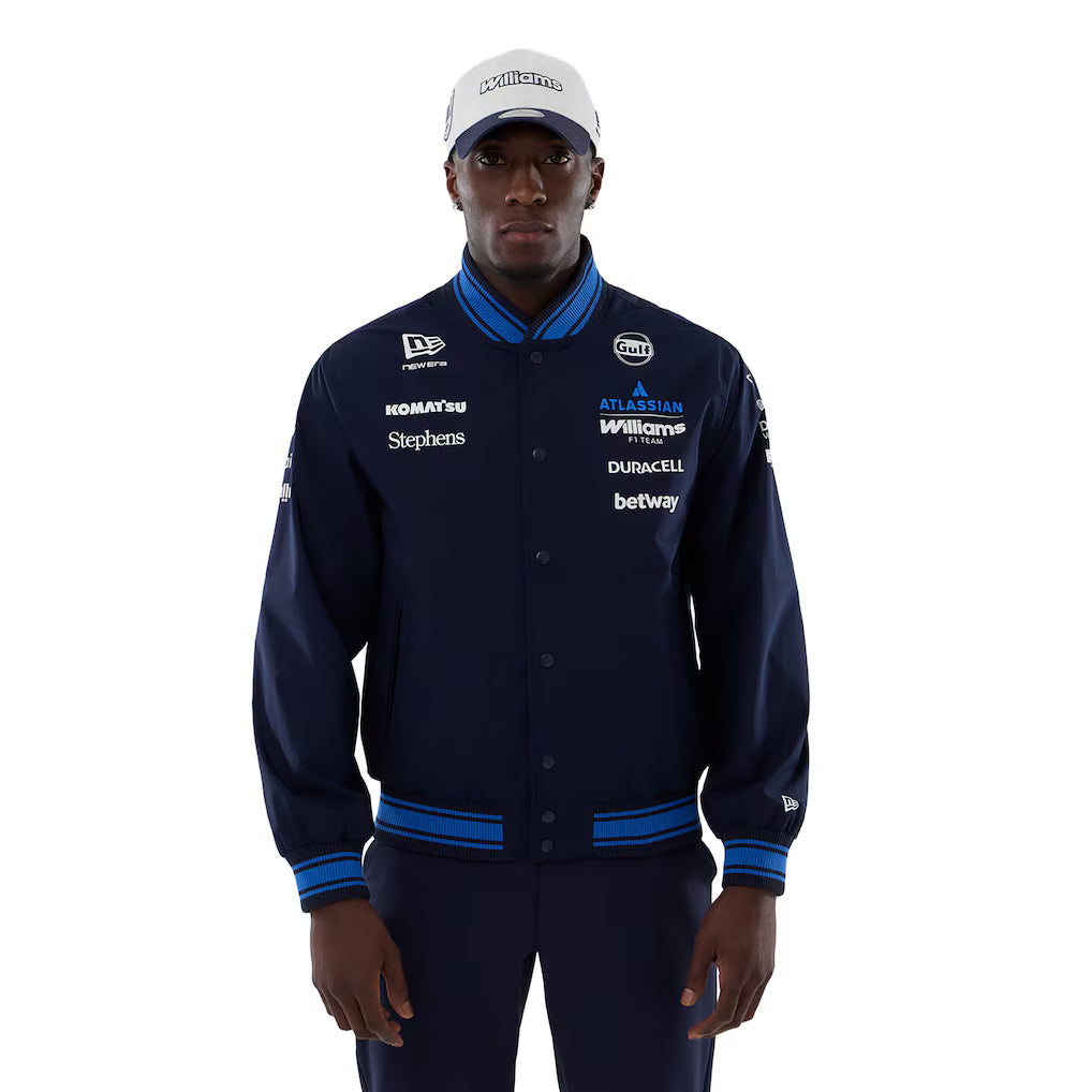 Williams Racing 2025 Team Bomber Jacket Replica | Premium Atlassian Williams F1 Jacket Unisex
