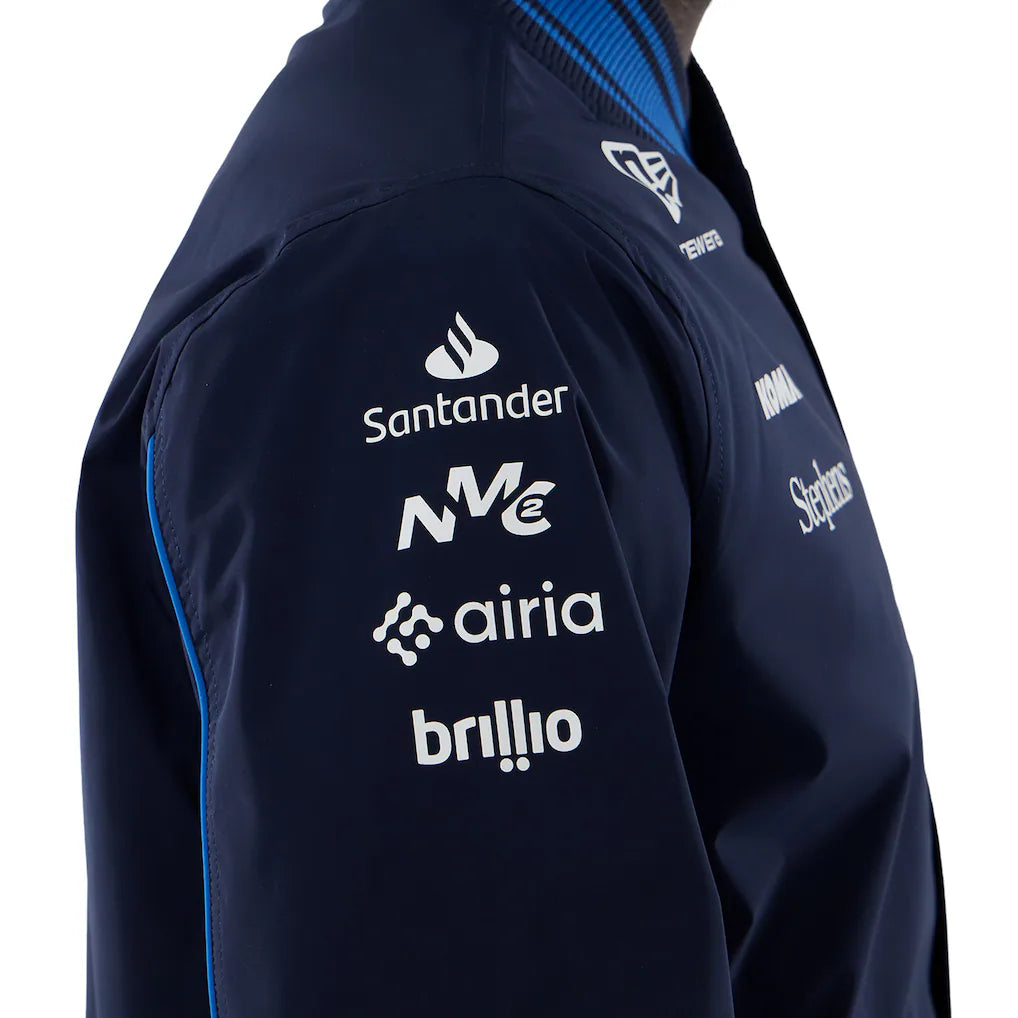 Williams Racing 2025 Team Bomber Jacket Replica | Premium Atlassian Williams F1 Jacket Unisex